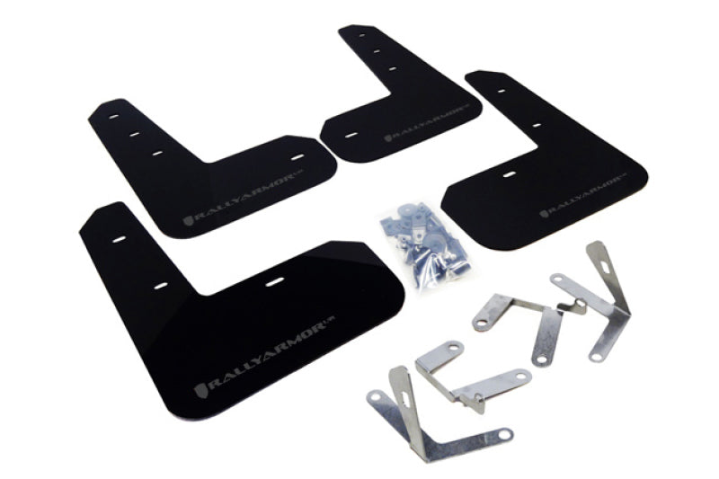 Rally Armor 13+ Subaru BRZ / 13+ Scion FR-S UR Black Mud Flap w/ Grey Logo.