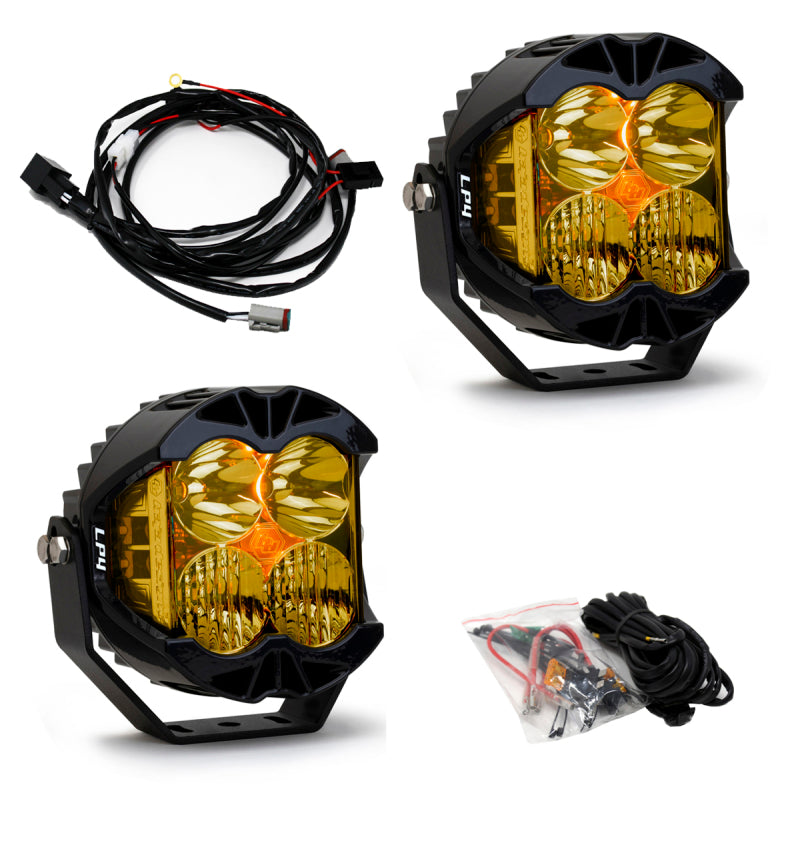 Baja Designs LP4 Pro Driving/Combo LED - Amber (Pair).