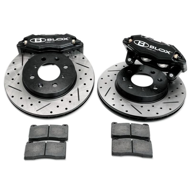 BLOX Racing 92-95 Honda Civic Tuner Series Front Brake Upgrade Kit.