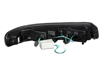 ANZO 1999-2002 Chevrolet Silverado 1500 LED Parking Lights Black w/ Amber Reflector.