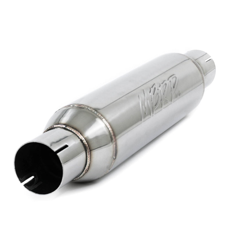 MBRP Universal Resonator 2.5in inlet/outlet 16in body 20in overall T304.