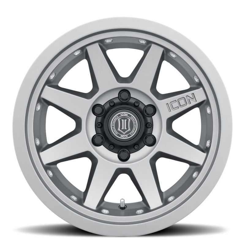 ICON Rebound Pro 17x8.5 6x5.5 0mm Offset 4.75in BS 106.1mm Bore Titanium Wheel.