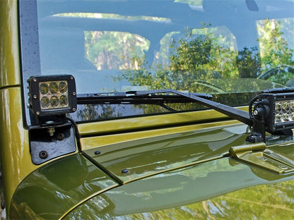 Rigid Industries Jeep JK - A-Pillar Mount Set of 2 - For Dually/D2 set.