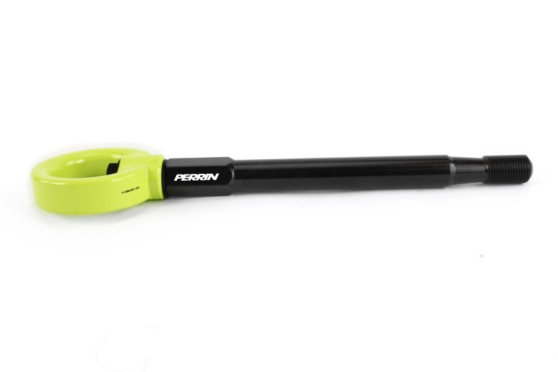 Perrin 08-14 Subaru WRX/STI Tow Hook Kit (Front) - Neon Yellow.