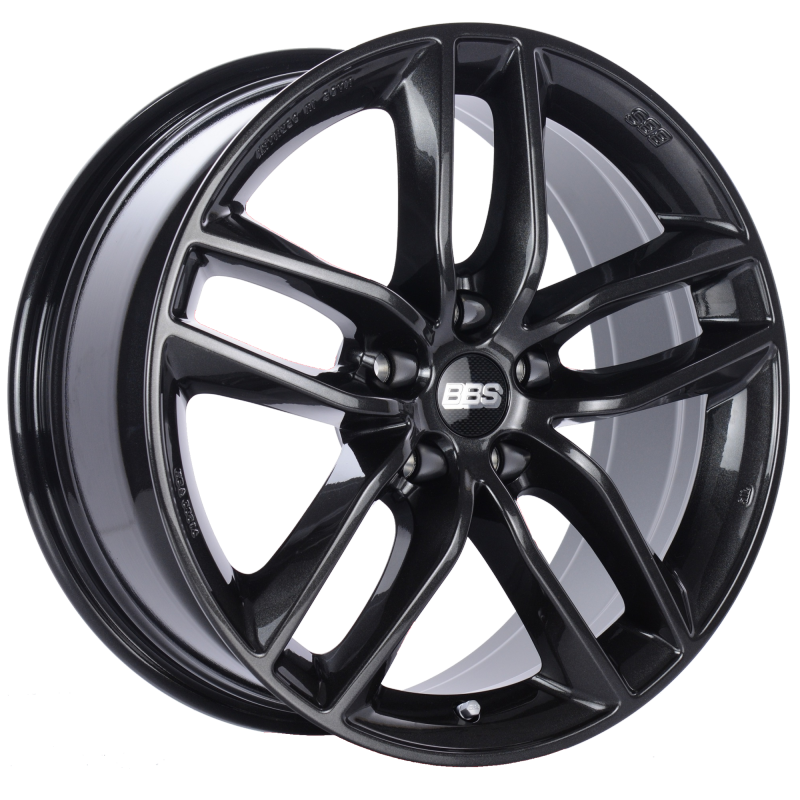BBS SX 18x8 5x112 ET35 Crystal Black Wheel -82mm PFS/Clip Required.