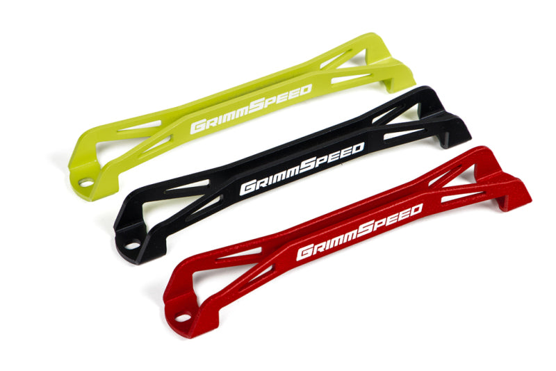 GrimmSpeed 08-18 Subaru WRX/STI Lightweight Battery Tie Down - Red.