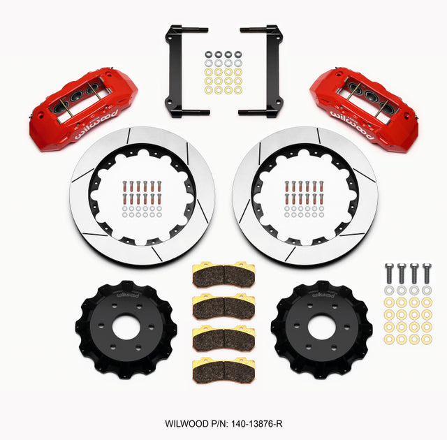 Wilwood TX6R Front Kit 16.00in Red 1999-2014 GM Truck/SUV 1500.