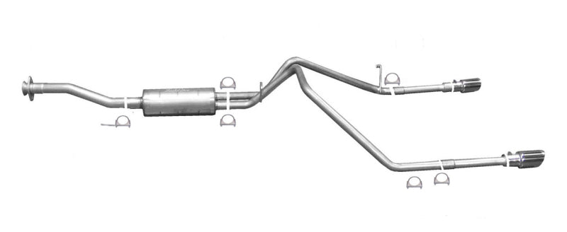 Gibson 15-19 Chevrolet Colorado LT 2.5L 2.25in Cat-Back Dual Split Exhaust - Stainless.