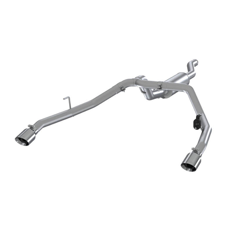 MBRP 2020 Jeep Gladiator 3.6L 2.5in Dual Rear Exit Cat Back Exhaust Aluminized.