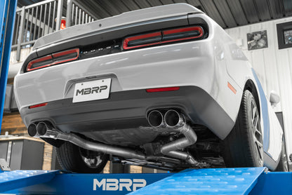 MBRP T304 SS 3in Dual Rear Catback CF Quad Tips - Street | S71153CF
