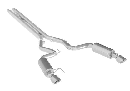 MBRP 15 Ford Mustang GT 5.0 Convertible T409 3in Cat Back Dual Split Rear Exit (Street Version).