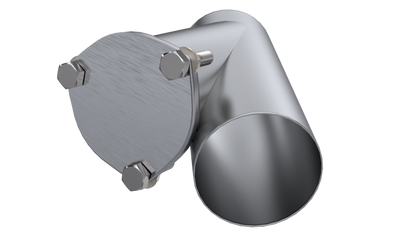 QTP 4in Weld-On QTEC Exhaust Cutout Y-Pipe.