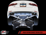 AWE Tuning Audi B9 S5 Sportback Track Edition Exhaust - Non-Resonated (Black 90mm Tips)