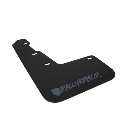 Rally Armor 15+ Subaru WRX & STi Sedan Only UR Black Mud Flap w/ Grey Logo and Altered Font.