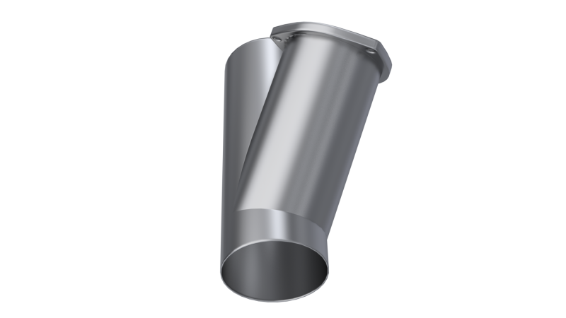 QTP 4in Weld-On QTEC Exhaust Cutout Y-Pipe.