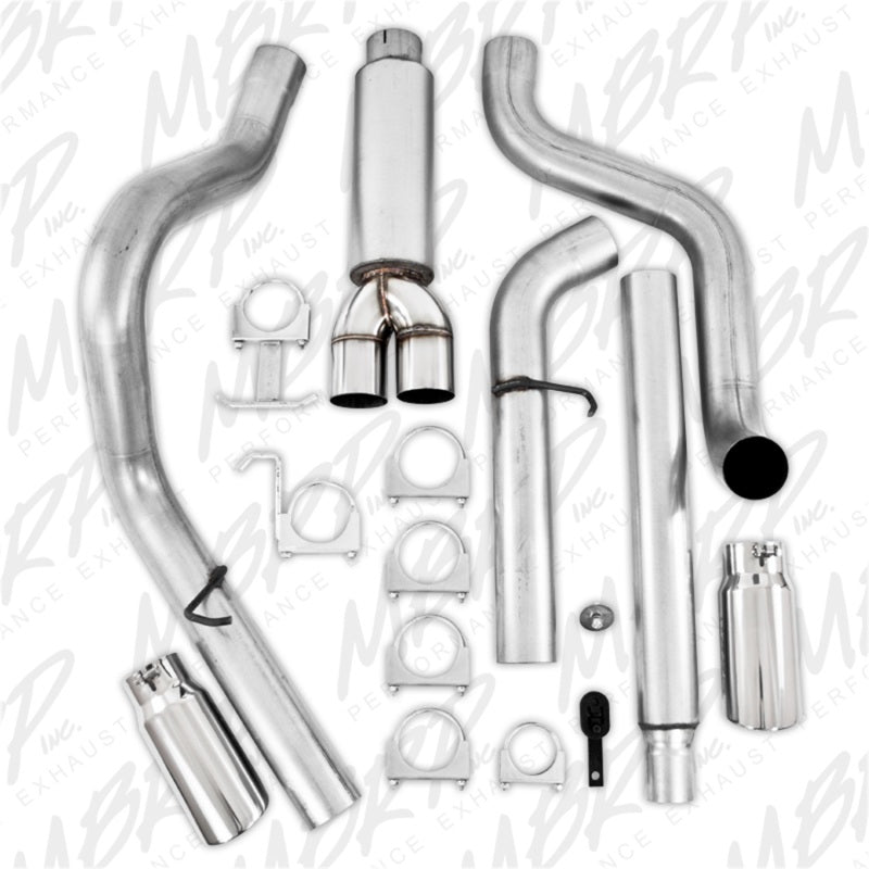 MBRP 1999-2004 Ford F-250/350 V-10 Cat Back 4 Dual Split Side.