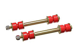 Energy Suspension Universal 3 9/16 Inch Red Front/Rear Sway Bar End Links w/ Hardware.
