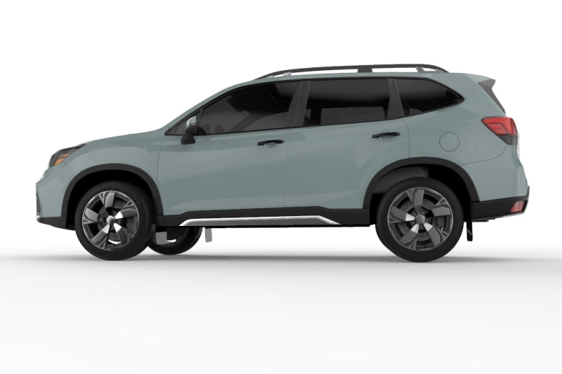 Rally Armor 2019 Subaru Forester UR Black Mud Flap w/ White Logo.