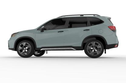Rally Armor 2019 Subaru Forester UR Black Mud Flap w/ Orange Logo.