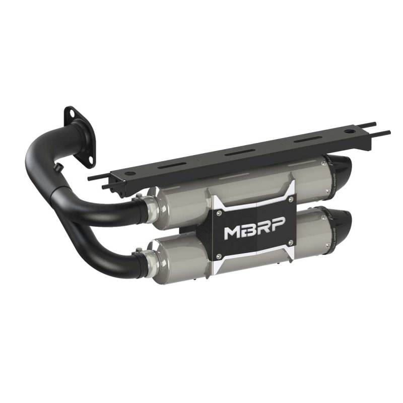 MBRP 19-20 Honda Talon Dual Slip-On Exhaust System w/Performance Muffler.