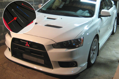 Rally Armor 2008+ Mitsubishi EVO X UR Black Mud Flap w/ Silver Logo.