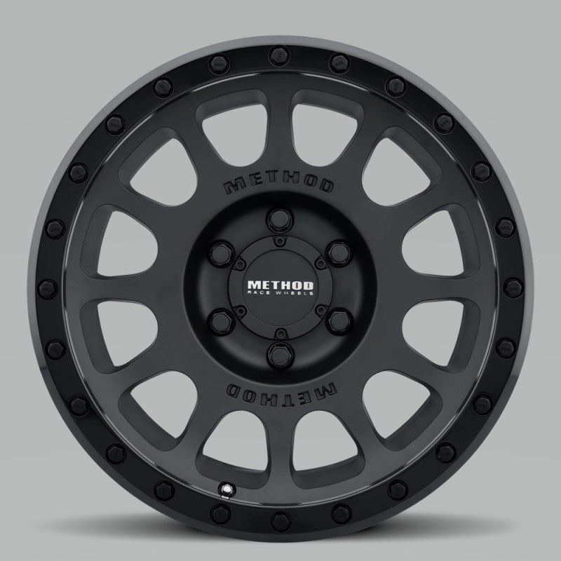 Method MR305 NV 17x8.5 0mm Offset 6x5.5 108mm CB Double Black Wheel.