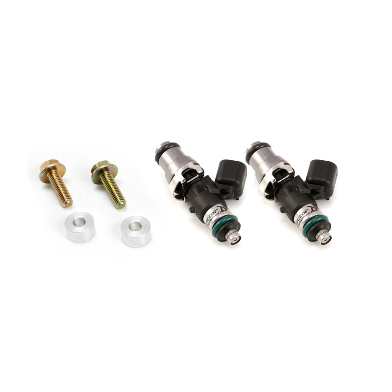 Injector Dynamics ID1300-XDS Fuel Injectors Polaris RZR 14mm Grey Adapter Top (Set of 2).