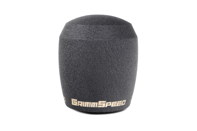 GrimmSpeed Stubby Shift Knob Stainless Steel Black - M12x1.25.