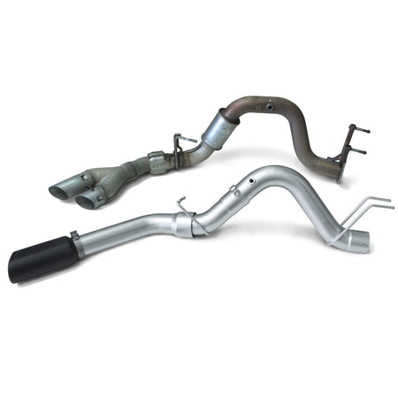 Banks Power 17-19 Ford 6.7L F250-350-450 4in Monster Exhaust System - Single Exit w/ Black Tip.
