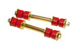 Prothane Universal End Link Set - 4 1/4in Mounting Length - Red.