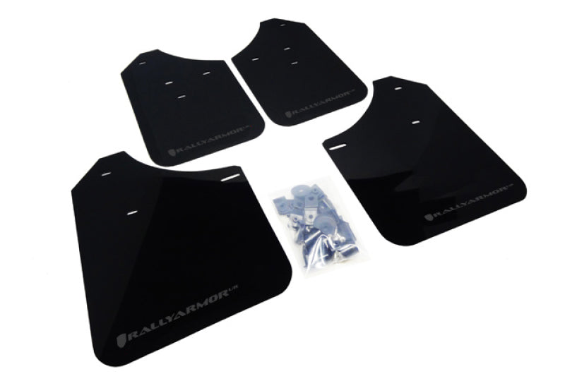 Rally Armor 02-07 Subaru WRX/STI/RS/2.5i (wagons req mod) UR Black Mud Flap w/ Grey Logo.