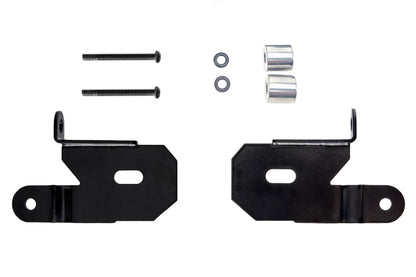 KC HiLiTES 18-19 Jeep Wrangler JL A-Pillar Light Mount Bracket Set (Pair) - Black.