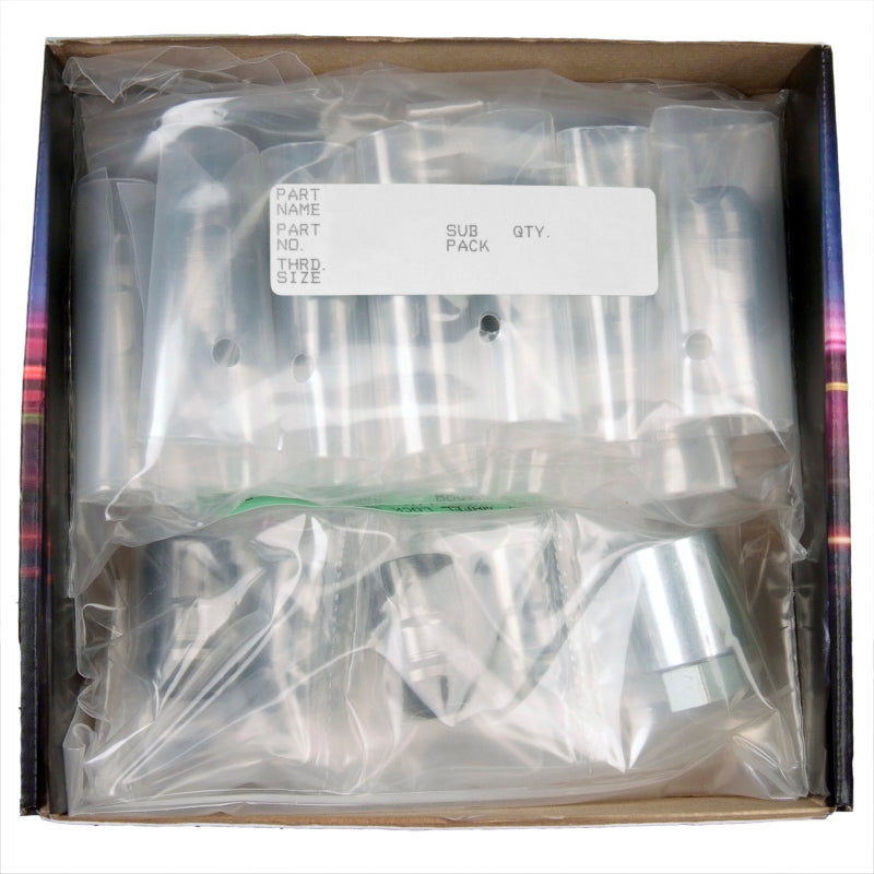 McGard 5 Lug Hex Install Kit w/Locks (Cone Seat Nut / Bulge) M12X1.5 / 3/4 Hex / 1.45in. L - Black.