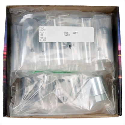 McGard 5 Lug Hex Install Kit w/Locks (Cone Seat Nut / Bulge) M12X1.5 / 3/4 Hex / 1.45in. L - Black.