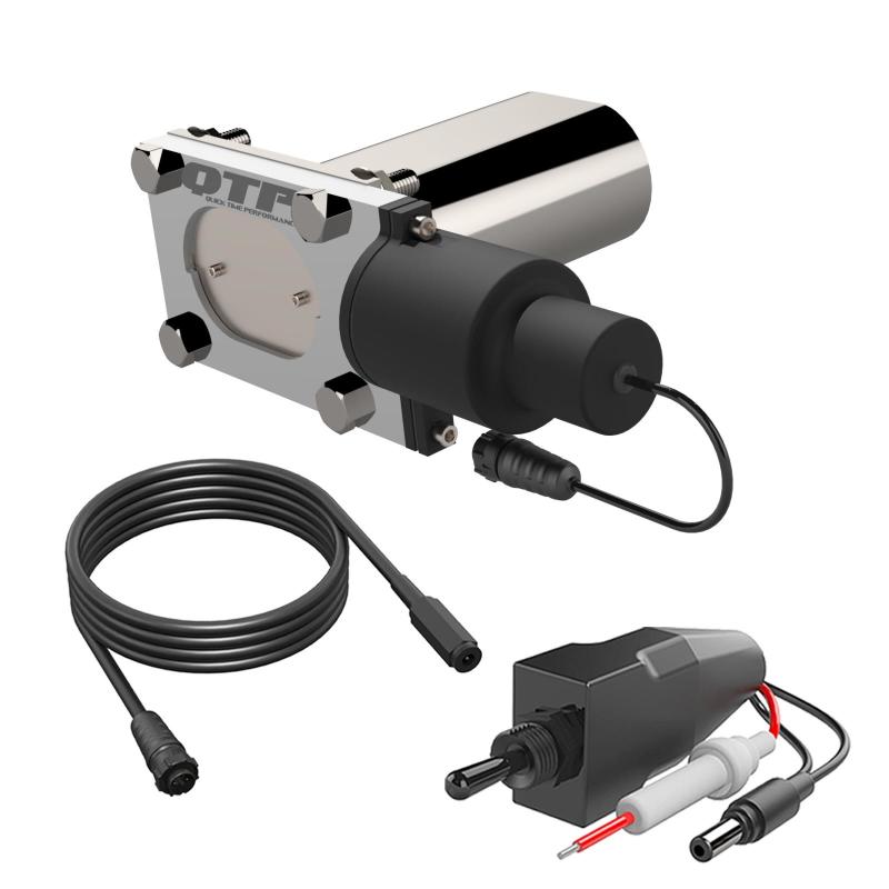 QTP Bolt-On QTEC Low Profile Oval Electric Cutout Valve.