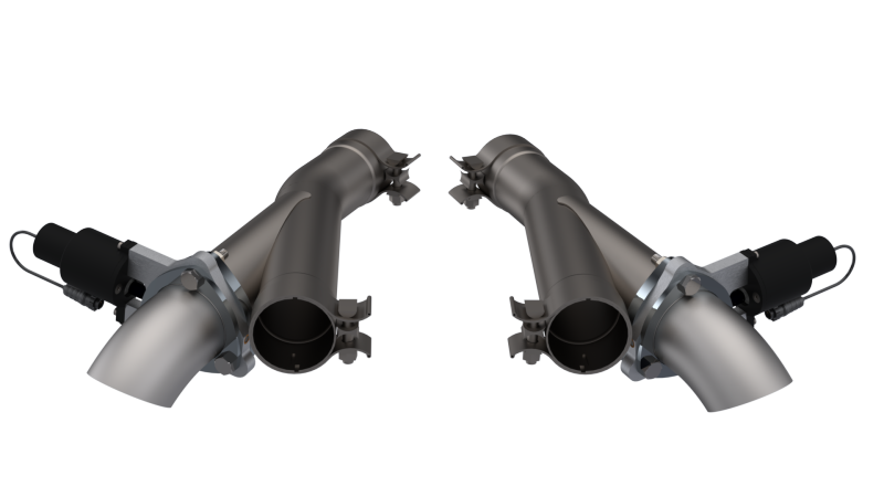 QTP 2018+ Jeep Grand Cherokee Trackhawk 2.75in 304SS Aggressor Cutout Dual Mid Pipes.
