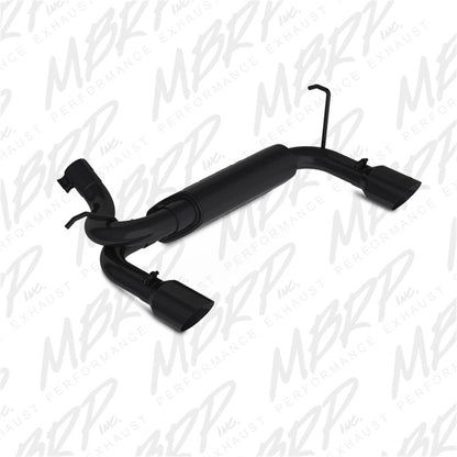 MBRP 07-14 Jeep Wrangler/Rubicon 3.6L/3.8L V6 Axle-Back Dual Rear Exit Black Performance Exhuast Sys.