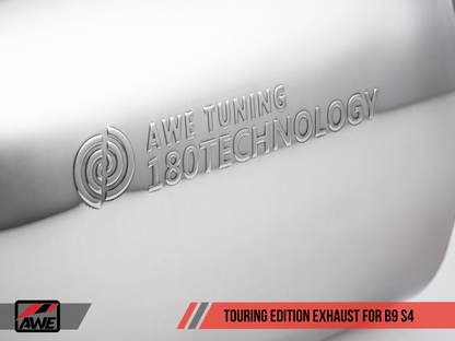 AWE Tuning Touring Catback Exhaust - Diamond Black 102MM Tips | 3010-43050