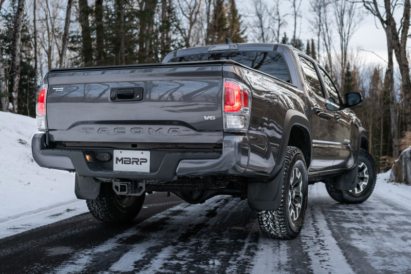 MBRP 2016 Toyota Tacoma 3.5L Cat Back Turn Down Style T409 Exhaust System.