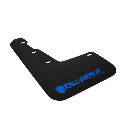 Rally Armor 15+ Subaru WRX & STi Sedan Only UR Black Mud Flap w/ Blue Logo and Altered Font.