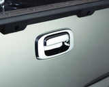 AVS 07-13 Chevy Silverado 1500 (w/o Keyhole) Tailgate Handle Cover 2pc - Chrome.