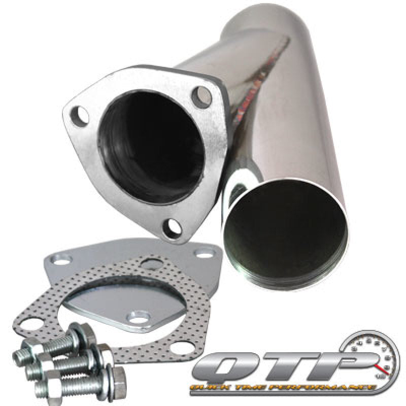 QTP 2.5in Weld-On QTEC Exhaust Cutout Y-Pipe.