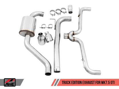 AWE Tuning Track Cat Back Exhaust - Chrome Tips 102mm [3020-32042]