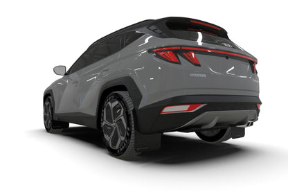 Rally Armor 2022 Hyundai Tucson Black UR Mud Flap w/ Grey Logo