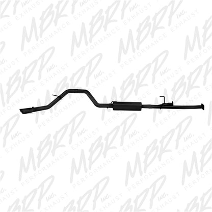 MBRP 2009-2014 Toyota Tundra 5.7L EC-Std. & SB/CC-SB 3in Cat-Back Single Side AL - Black.