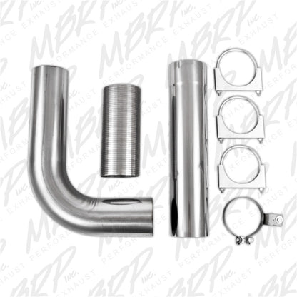 MBRP Universal Full Size Pickup Single Stack 5in Kit AL.