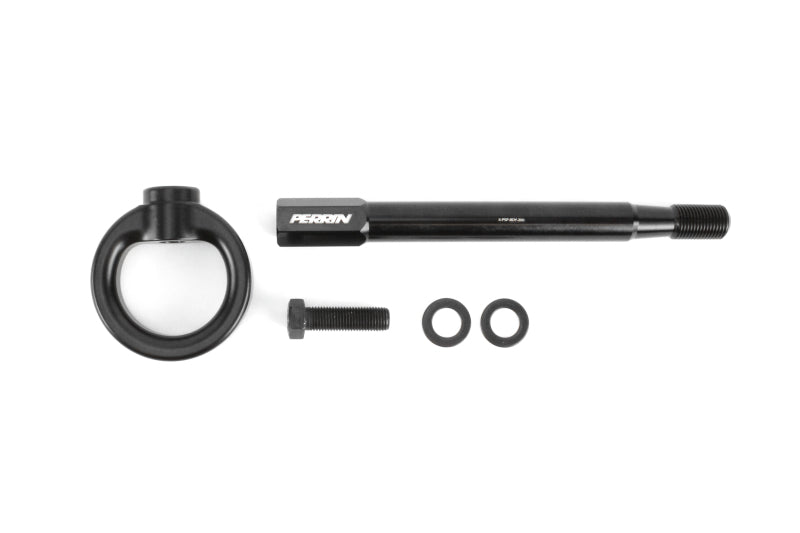 Perrin 08-14 Subaru WRX/STI Tow Hook Kit (Front) - Flat Black.
