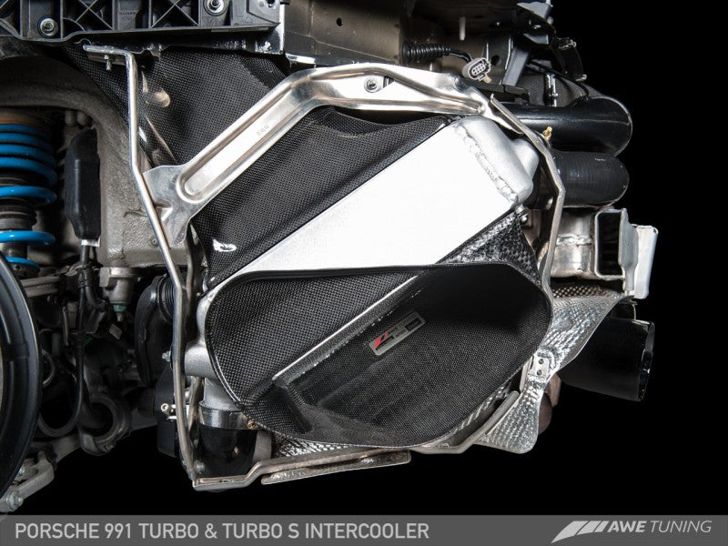 AWE Tuning Porsche 991 (991.2) Turbo/Turbo S Performance Intercooler Kit.