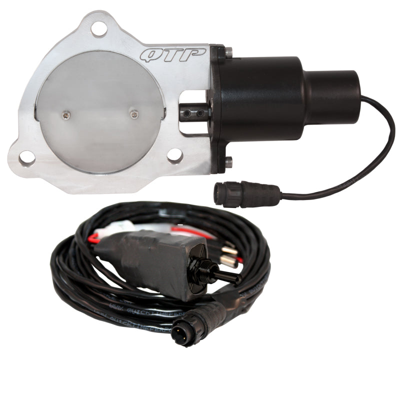 QTP 3.5in Bolt-On QTEC Electric Cutout Valve - Single.