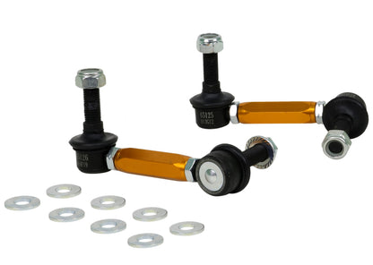 Whiteline Universal Sway Bar Link Assembly Heavy Duty Adjustable Steel Ball 115mm Size.